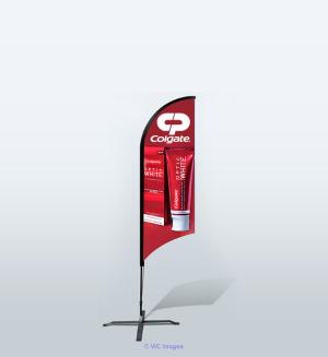 Custom advertising flag banner with different shapes and sizes | Missi