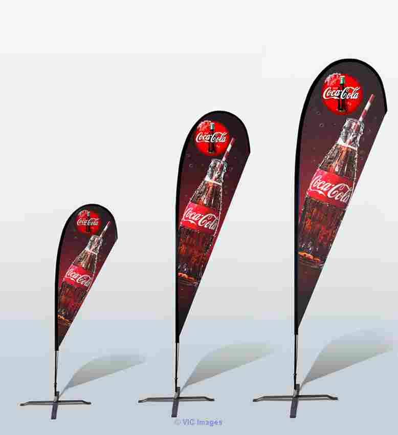 Custom Printed Teardrop Flag Banner with ground spike | British Columb