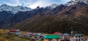Everest Base Camp trekking in Nepal Himalayas of Everest region