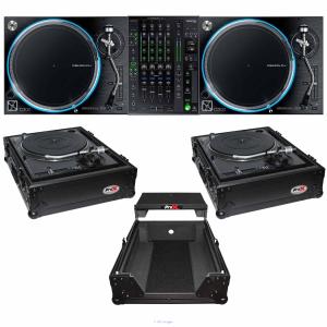 (2) Pioneer PLX-1000 Direct Drive Turntables with DJM-450 2-Channel 