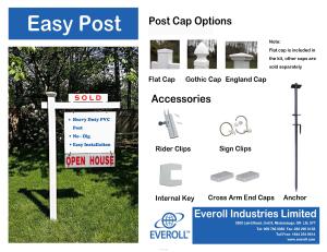 PVC Sign Post for Real Estate