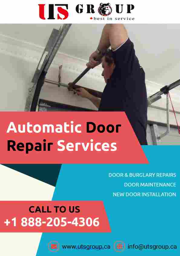 Automatic door repair services by expert UTS Group team