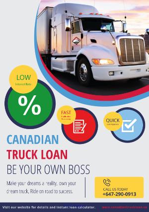 Truck & Trailer loan In Canada
