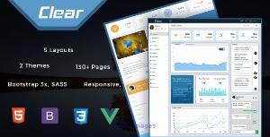 VueJS Admin Template - Clear