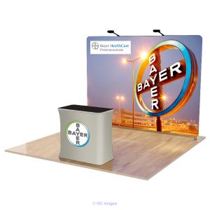 8ft Trade Show straight Tension Fabric Display | Saskatoon