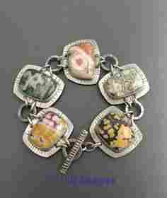 Orbicular Japser Bracelet - Angel and vedas
