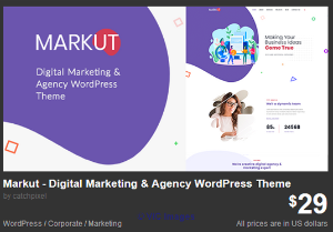 Markut - Digital Marketing & Agency WordPress Theme by zozothemes