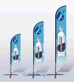 Lifetime warranty Trade show custom flag banners