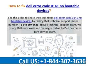 Smart Way to Fix Dell Error Code 0141