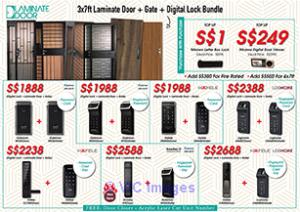 Door Gate Digital Door Lock Bundle Promotion Sale