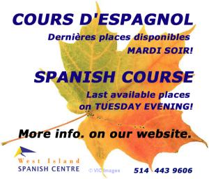 Spanish course in the West Island of Montreal