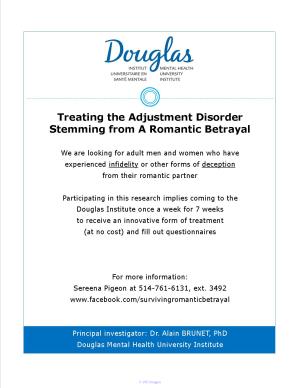 VOLUNTEERS NEEDED: Treating romantic betrayal