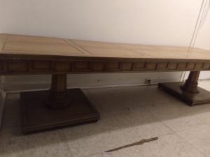 Large wood Art Deco style coffee table