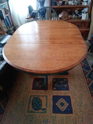 Maple Dining Table and 4 chairs Gibbard Hand Crafted