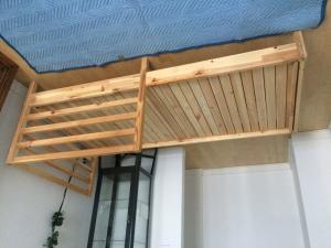 Twin/King Tarva Ikea bed with mattresses and mattress cover