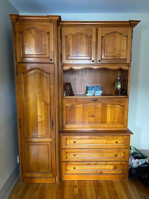Desk drawer storage 3-in-1 bureau secrétaire commode rangement