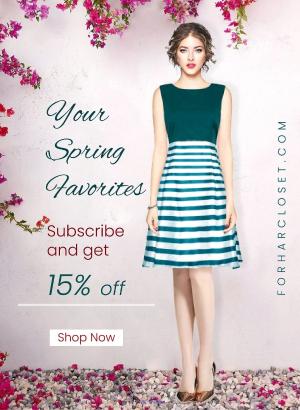 Designer Sleeveless Retro Style Striped Dresses for Women in Canada | 