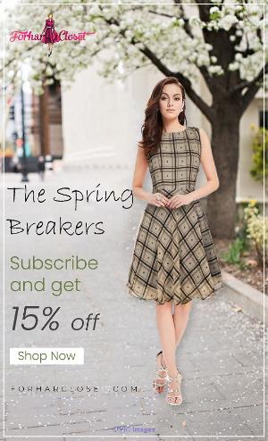 Latest Spring Collection Sleeveless Checkered Print Midi Dress