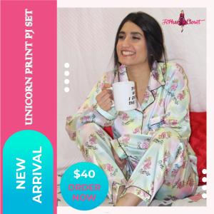 printed nightwear PJ set in Canada | Forhar Closet