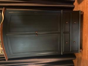 6 piece bedroom set solid wood- black