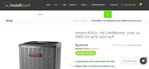 Affordable Price of Amana ASX13 Air Conditioners 3 Ton