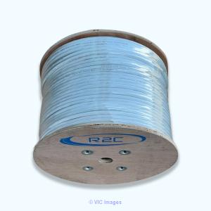 Cat6A Plenum White Pure Copper UTP 750MHz 23 AWG 1000ft Cable