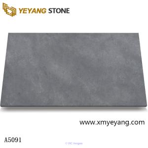 Calacatta Grey Quartz Stone Kitchen Surface Countertops Slab A5091