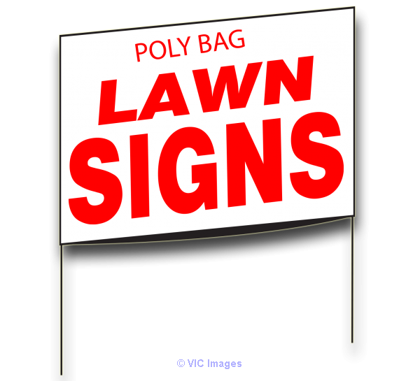 Lawn Bag Signs $2.99