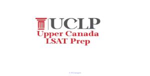 Upper Canada LSAT Prep – Law School Admission Guaranteed