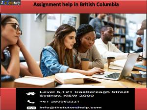Assignment help in British Columbia
