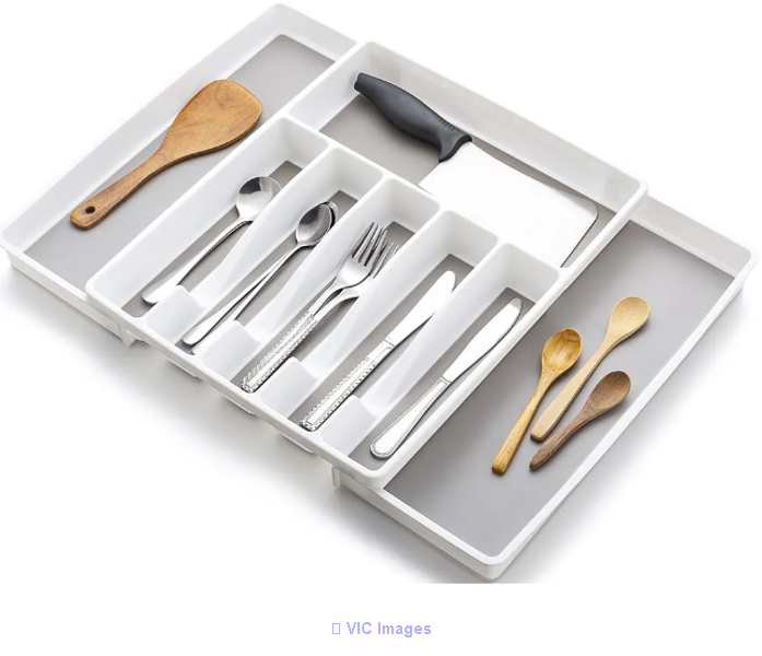 Expandable Silverware Organizer Tray