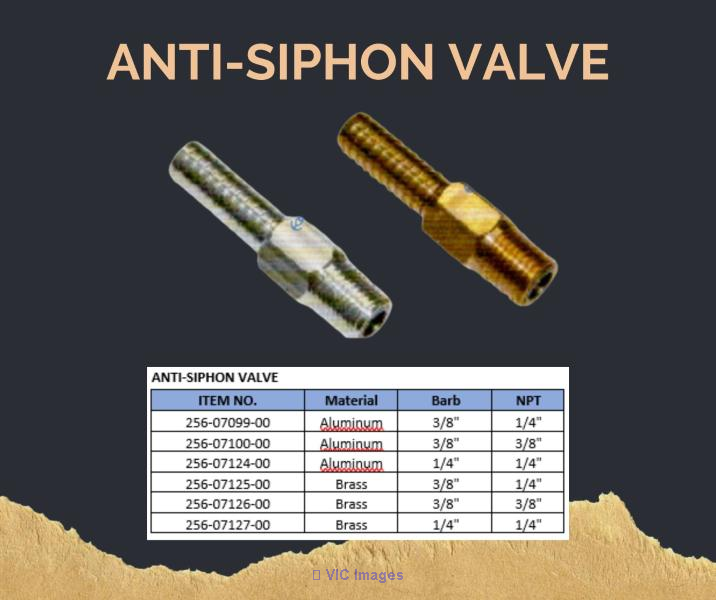 Boat ANTI-SIPHON VALVE