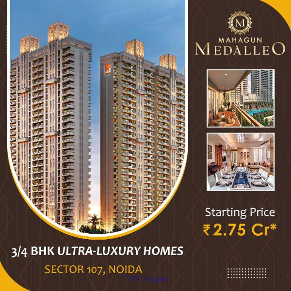 Fully Furnished Apartments in Sector 107 Noida| Mahagun Medalleo