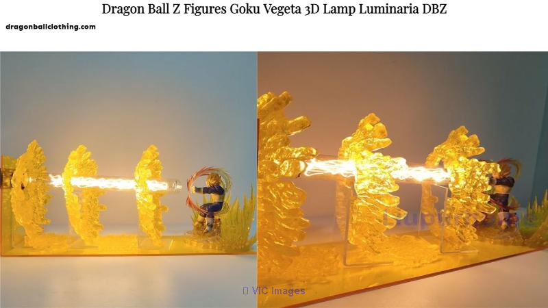 Dragon Ball Z Figure Goku Vegeta 3D Lamp Luminaria 