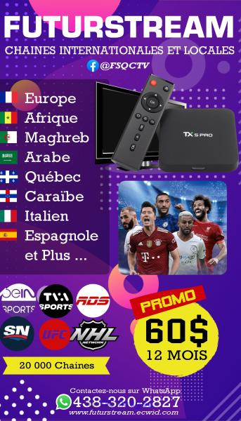 AbonnemenAbont télé | Sport | Chaines Internationales et locales