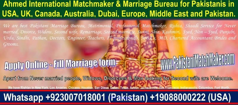 Pakistani Rishta, marriage bureau Karachi, Lahore, Islamabad, Rawalpin