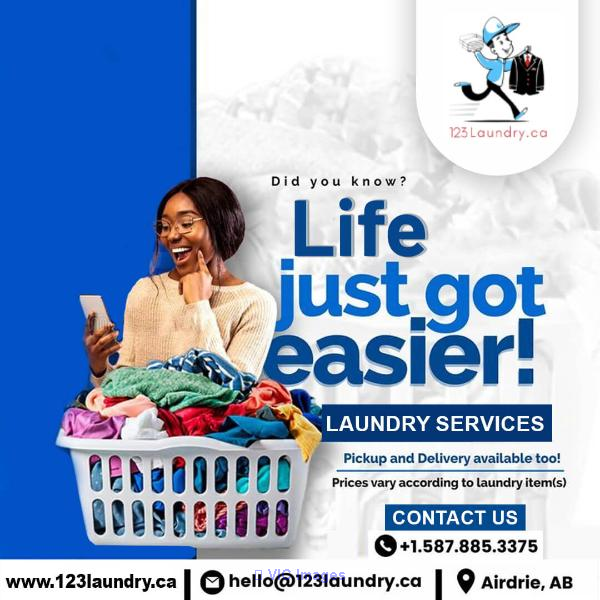 Commercial dry cleaning services Airdrie - 123Laundry