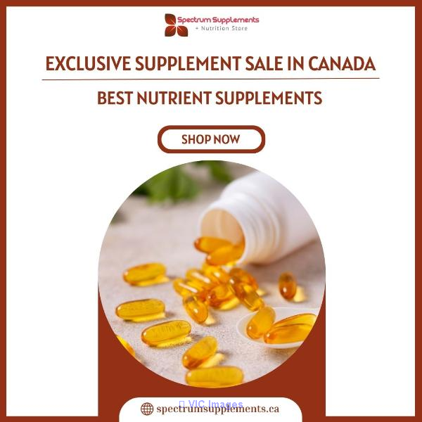 Exclusive Supplement Sale in Canada| Best Nutrient Supplements at Spec