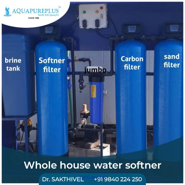 Whole house water softener