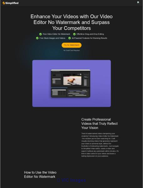 Simplified Provides the Best Watermark-Free Video Editor for Your Prof