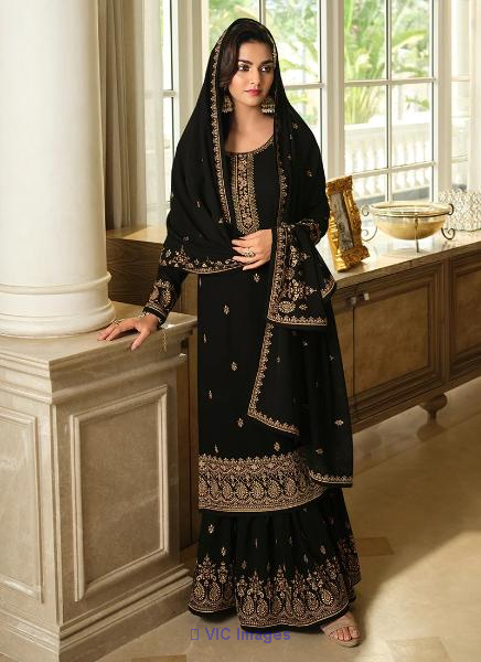 Buy Online Black Sharara Suit for Women