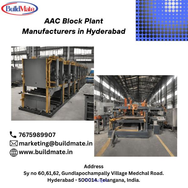 AAC Block Plant Manufacturers in Hyderabad