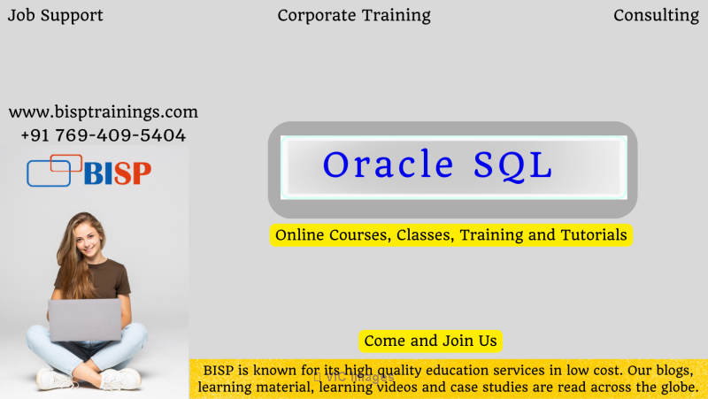 Oracle SQL Online Training and Certification Course | BISP Trainings