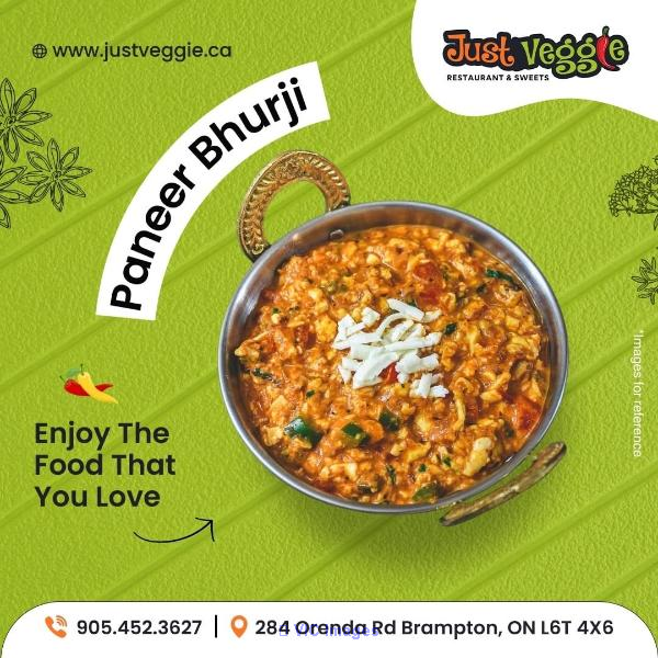 Authentic vegetarian restaurant | Brampton | Just Veggie