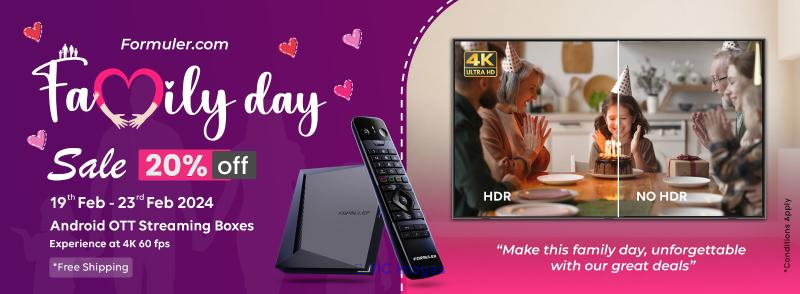 Happy Family Day !!! Formuler's Unbelievable Offers 