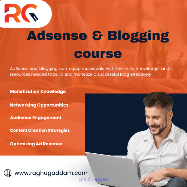 Adsense & Blogging Course  training institute in Hyderabad