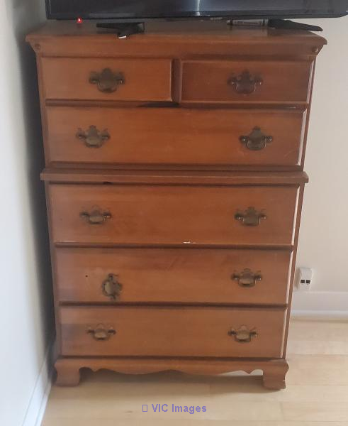 Antique hardwood dresses with mirror