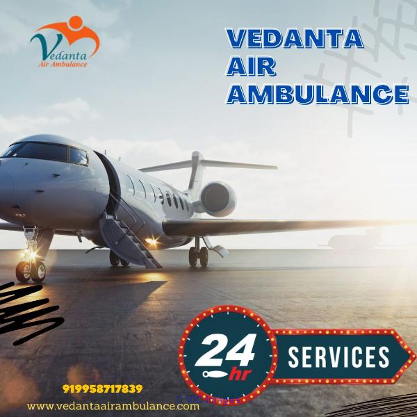 Hire Vedanta Air Ambulance Service in Gorakhpur with a Modern Medical 