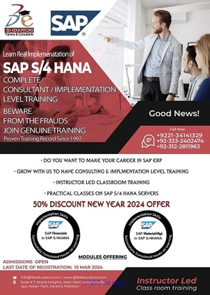 SAP S4 HANA Training and Certification.
