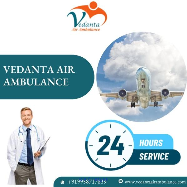 Take Vedanta Air Ambulance Services in Gorakhpur with Life-Care ICU 